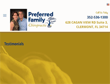 Tablet Screenshot of preferredfamilychiropractic.com